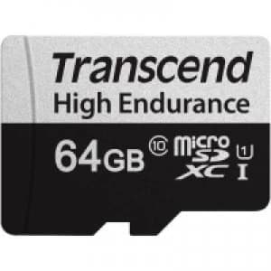 Image of Transcend High Endurance 350V UHS-I MicroSDXC Memory Card 64GB