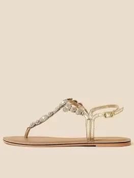 Image of Accessorize Rome Sparkle Sandals - Multi, Size 38, Women