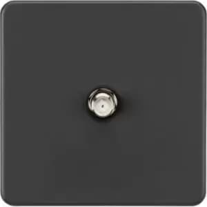 Image of MLA Knightsbridge Screwless 1G Coaxial Socket (Non-Isolated) - Anthracite - SF0150AT