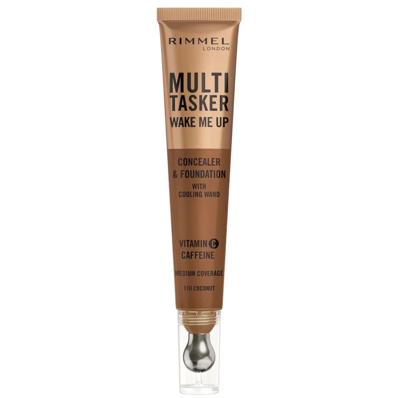 Image of Rimmel Multi-Tasker Wake Me Up Foundation and Concealer 20ml (Various Shades) - 110 Warm Coconut
