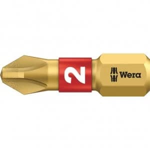 Image of Wera BiTorsion Diamond Phillips Screwdriver Bits PH2 25mm Pack of 10