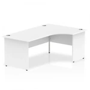 Image of Impulse Panel End 1800 Right Hand Crescent Desk White