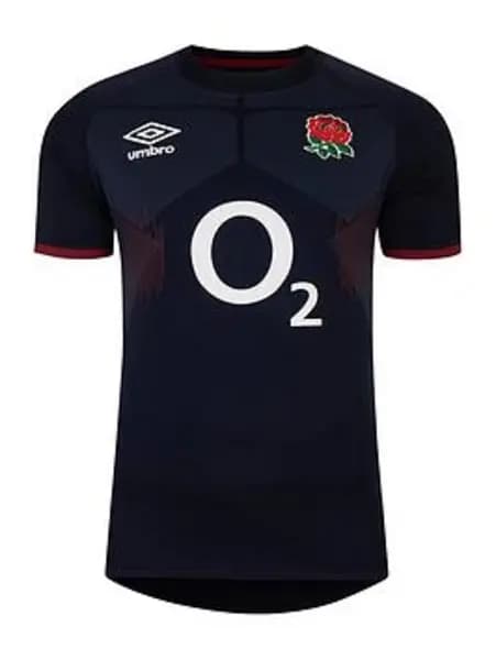 Image of Umbro Junior England Alternate Replica Short Sleeved Jersey - Navy, Size M