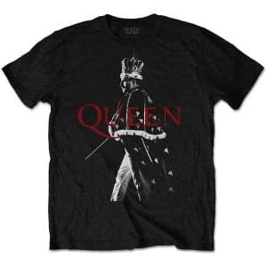 Image of Queen - Freddie Crown Unisex Small T-Shirt - Black