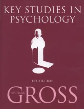 Image of Key Studies in Psychology by Richard Gross Book