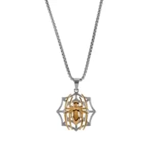 Image of Disney Marvel Spiderman Gents Silver & Gold coloured Stainless Steel Pendant C600768L-M