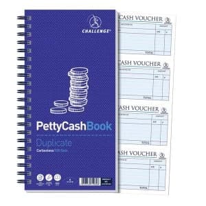 Image of Challenge Wirebound Administration Book Pretty Cash 200 Sets 4Page 280x141mm Single