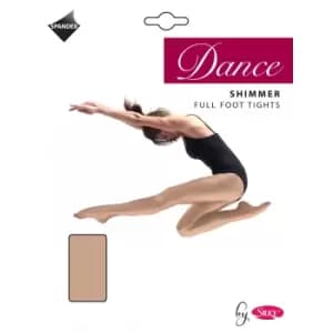 Image of Silky Girls Dance Shimmer Full Foot Tights (1 Pair) (11-13 Years) (Light Toast)