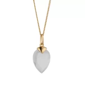 Image of Candy Kite Gold Plated Silver April Birthstone Chalcedony Necklace