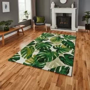 Image of Havana Think 8598 Green 80cm x 150cm Rectangle