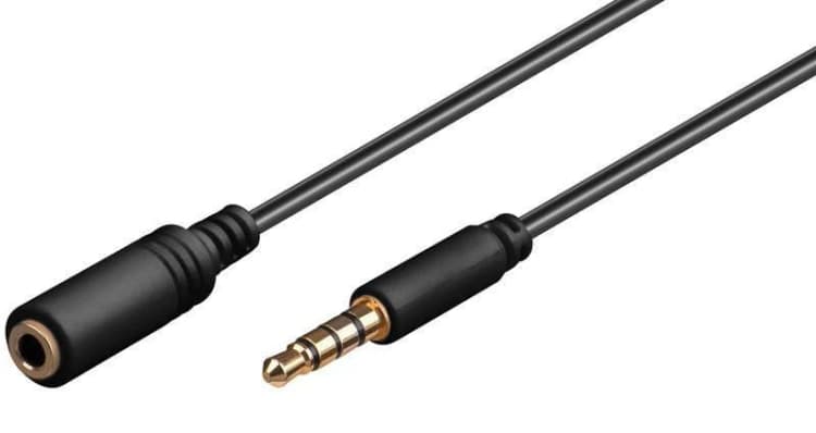 Image of Microconnect IPOD003B audio cable 1m 3.5mm Black