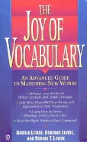 Image of joy of vocabulary an advanced guide to mastering new words