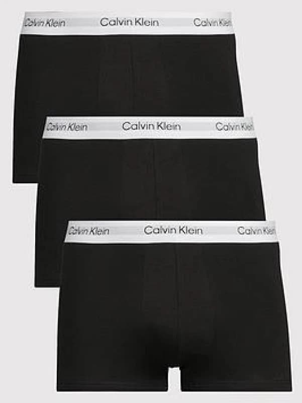 Image of Calvin Klein 3 Pack Icon Low Rise Trunks Black/White S