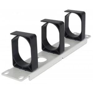 Image of Intellinet 10" Cable Management Panel 1U Three Large Retaining Rings Grey