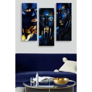 Image of MDF0040 Multicolor Decorative MDF Painting (3 Pieces)