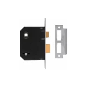 Image of Union 2294 Mortice Bathroom Lock Polished Brass 76mm 3" Visi