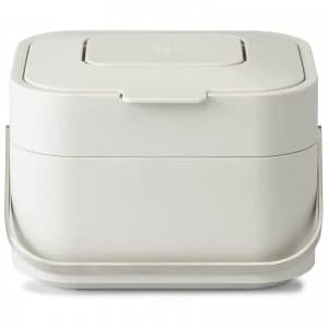 Image of Joseph Joseph Stack 4 Food Waste Caddy With Odour Filter - Stone