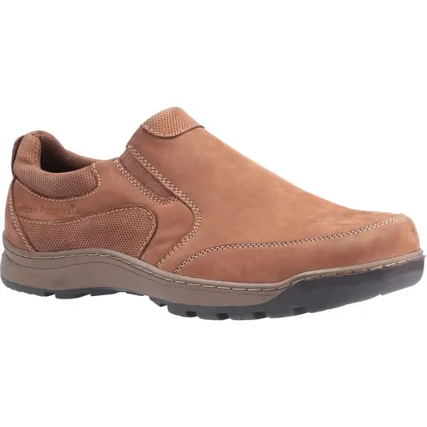 Image of Hush Puppies Mens Jasper Leather Slip On Shoes - UK 8
