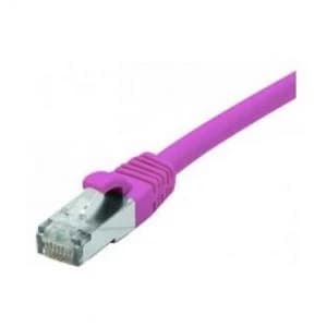 Image of Patch Cord RJ45 CAT.6 F/UTP LSZH Snagless Pink - 10 M Full Copper