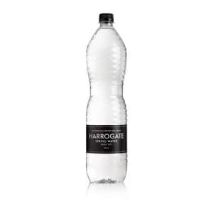 Image of Harrogate 1.5 Litre Spa Bottled Still Water PET Black LabelCap Pack of 12