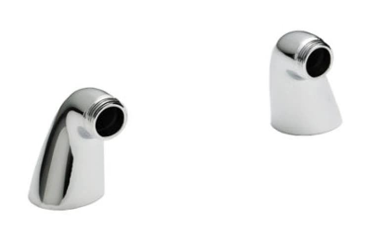 Image of Balterley Tap Accessories Short Inlet Legs Pair Chrome Silver