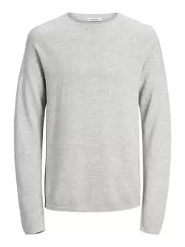 Image of JACK & JONES Textured Knitted Pullover Men Grey