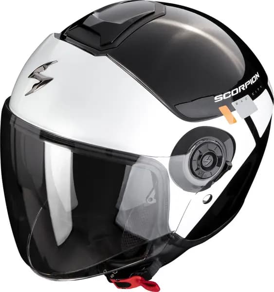 Image of Scorpion Exo-City II Mall Metal Black-White-Silver Jet Helmet 2XL