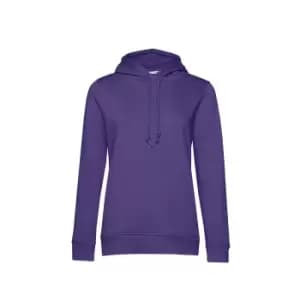 Image of B&C Womens/Ladies Organic Hoodie (XS) (Radiant Purple)