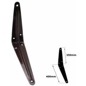 Image of Shelf Brackets Brown London Pattern Metal For Shelving Constructions - Size 350x400mm - Pack of 1