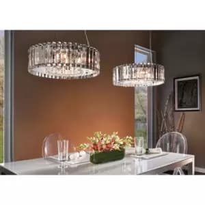 Image of Loops - 8 Bulb Chandelier Hanging Pendant LIght Chrome LED G9 3.5W Bulb