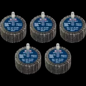Image of Sealey Flap Wheels Pack Of 5 50mm 25mm 80g