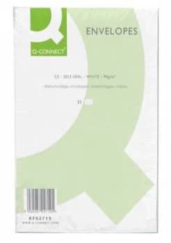 Image of Q Connect Pkt C5 Wht Pln Ss 90g Pk25 - 20 Pack