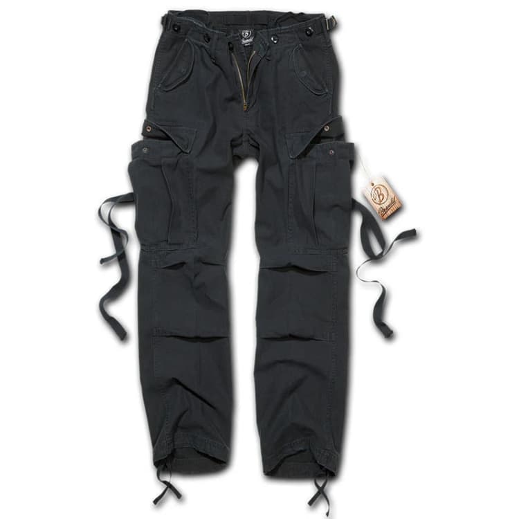 Image of Brandit M65 Ladies Trousers Cargo Trousers Black W36L34 Women