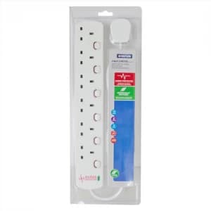 Image of Status 2M 6G Surge Protection Extension Lead with Neon Indicator