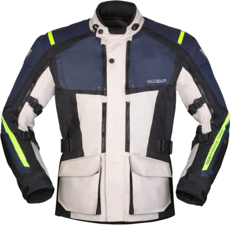 Image of Modeka Varus Jacket Light Grey Blue Size XL