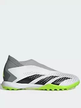 Image of Adidas Mens Predator Laceless 20.3 Astro Turf Football Boot, White, Size 11, Men