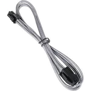 Image of BitFenix Alchemy 4-Pin ATX12V Extension 45cm - sleeved silver/black