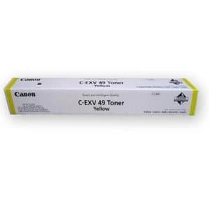 Image of Canon CEXV49 Yellow Laser Toner Ink Cartridge