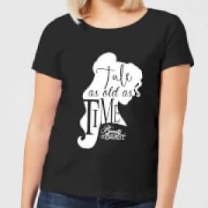 Image of Disney Beauty And The Beast Princess Belle Tale As Old As Time Womens T-Shirt - Black