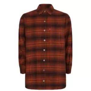Image of Levis Silvie Plaid Shirt - Brown