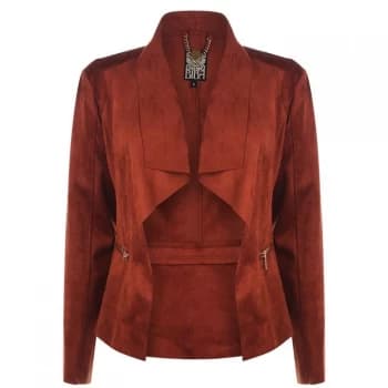 Image of Biba Biba Waterfall Zip Jacket - Rust