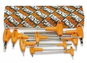 Image of Beta Tools 96T/AS8 8pc Offset Hex Key Wrench High-Torque Handle Set 000960682