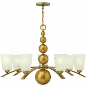 Image of Loops - 7 Bulb Chandelier Hanging Pendant LIght Vintage Brass LED E27 60W Bulb