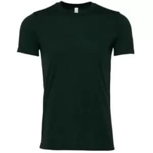 Image of Bella + Canvas Adults Unisex Heather CVC T-Shirt (L) (Emerald Green Heather)