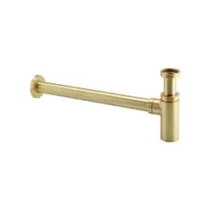 Image of Arissa Brushed Brass Round Bottle Trap