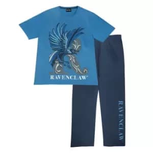 Image of Harry Potter Boys Ravenclaw Pyjama Set (5-6 Years) (Blue/Navy)