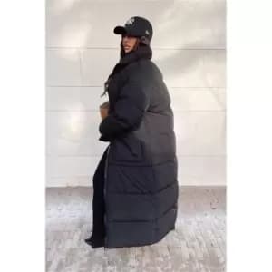 Image of I Saw It First Black Premium Longline Padded Gilet - Black