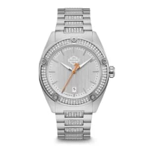 Image of Harley Davidson 76L187 Women's Crystal Set Wristwatch