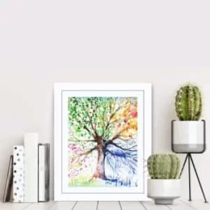 Image of BCT-004 Multicolor Decorative Framed MDF Painting