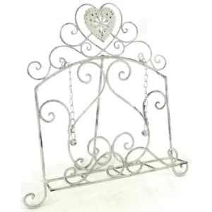 Image of Grey Heart Cookery Book Holder